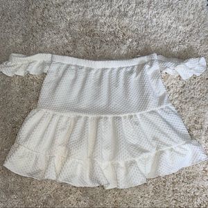 Urban Outfitters white off the shoulder top🕊